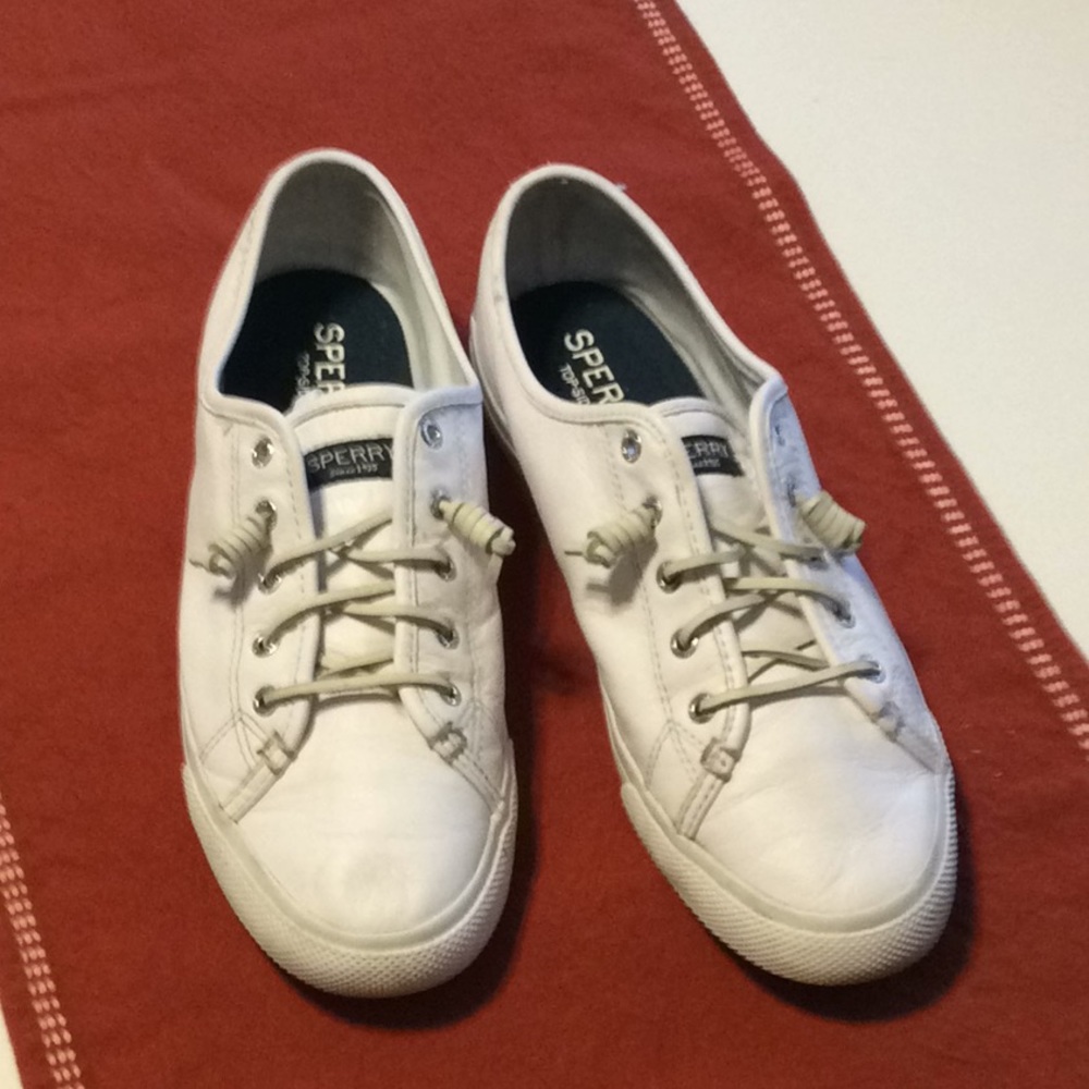 Leather Sperry Sneakers